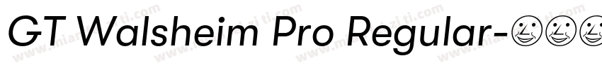 GT Walsheim Pro Regular字体转换